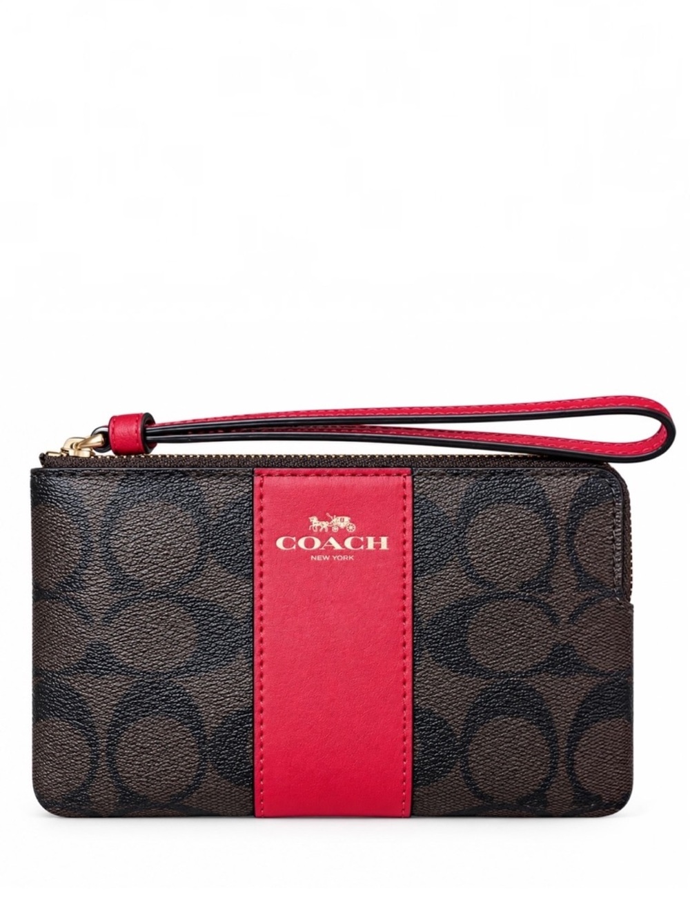 Coach Corner Zip Wristlet